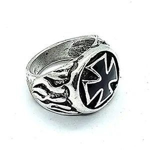 JD India Gems & Rings JD's Harley Fire Cross Hard Metal Ring for Men Women (Click on JD India Gems and Rings to Visit and Buy All Our Products) (21)