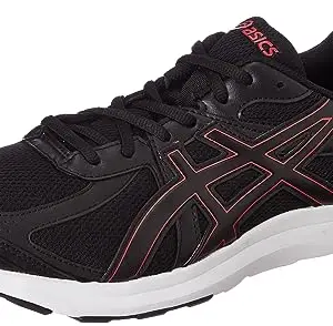 ASICS Mens Road Jog Black/Red Running Shoe - 11 UK (1011B247.002)