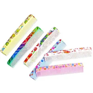 Zodiac Decorative Hair Combs, Floral Pattern Design, 6 Pack, Multi-Colour