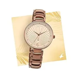 Fastrack Ruffles Analog Beige Dial Women's Watch-6216QM01/NP6216QM01