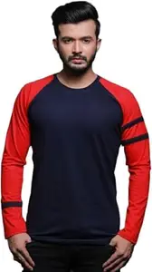 Men's Casual Round Neck T-Shirt | Soft, Comfortable & Stylish Everyday Wear New_RIMT#005-Red_M