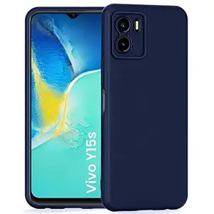 Aviaaz Back Cover Vivo Y15s Scratch Proof | Flexible | Matte Finish | Soft Silicone Mobile Cover Vivo Y15s (Blue)