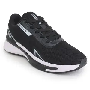 Columbus Men's Bonfire Black/Silver Sports Running Shoe- UK/India-7