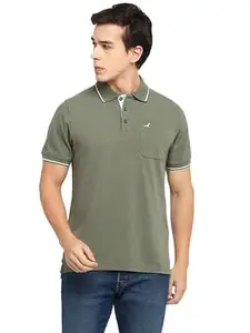 Visit the AMERICAN CREW Store AMERICAN CREW Polo Collar T-Shirt for Men with Pocket