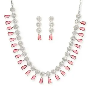 VOYLLA Silver Brass Necklace sets