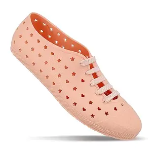 Walkaroo Pink Ladies PVC Shoes(WC4776) 9 UK