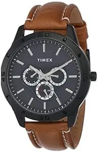 TIMEX Analog Watch for Men with Round Dial & Water Resistant Man's Wrist Watches