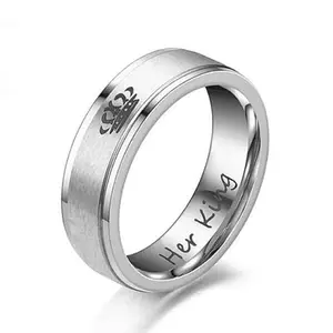 MYKI Grandly elegant Couples Crown Rings For Women & Men