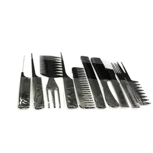 ZAUKY 10PCS Hair Stylists Professional Styling Comb Set Variety Pack Great for All Hair Types & Styles