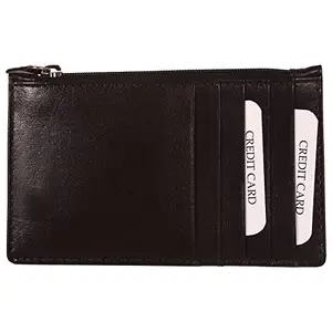 Leatherman Fashion LMN Genuine Leather Unisex Brown Card Holder 50709