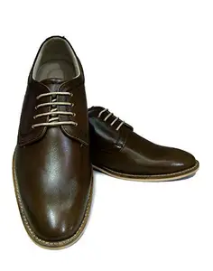 ASM Olive Green Derby Shoes with Two-Tone Hand Finish Full Grain Softy Leather ARTICLE-HU211, UK 4 to 15 (13)