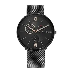 Titan Black Dial Analog Watch for Men-1877NM01
