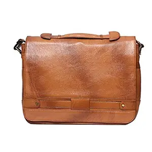 OBANI Obani Genuine Leather Laptop Messenger Shoulder Bag (Dimensions: 14.50