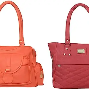 SAHELI Women PU Formal Back Pack (Red::Orange) (10 Litre) (SH 207)