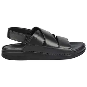 Pierre Cardin Men's Black Leather Formal Sandal -(PC 7006 Black)(6UK/India)(40EU)