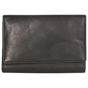 Leatherman Fashion LMN Genuine Leather Black Purse for Unisex 2910