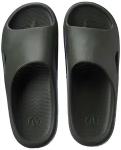 Aqualite Men NEO-264 Slipper, Olive, 6 UK/India