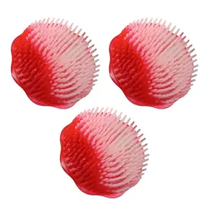 Women round comb set (Multicolor) pack of 3