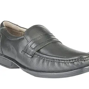 Intkoot Delize Black Saddles Genuine Leather Formal Shoes