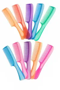 Hair Combs Set, 10 Pack, Assorted Colours, Wide-Toothed Styling Combs
