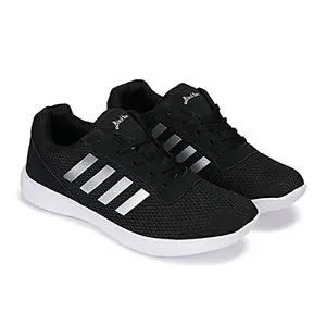 BLACKTOWN Sports Running Shoes for Men (Black-10)