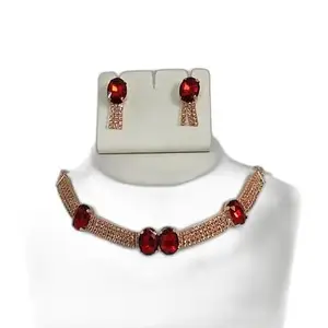 Jewellery Set for Women Necklace Set with Earrings (Prinal Art IMMITATION JJewellery_372)