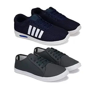 Bersache Sports Shoes for Men | Latest Stylish Sports Shoes for Men (Pack of 2) Combo(MM)-1564-1504 Multicolor