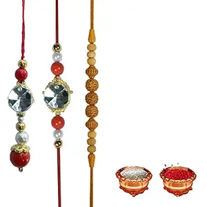 Manonita Rakhi Gift for Brother, bhaiya bhabhi, Gift Set (Rakshabandhan Mug, Roli,Chawal) BV-BT