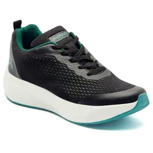 AVANT Men's Stark Black/Green Running Shoes - 7 UK (AVMSH092CL01UK7)