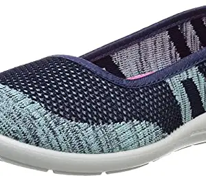 Walkaroo Ladies Life Style Belly Shoes,NAVYBLUE Light Mint,05 [GY3401], 5 UK