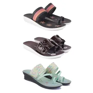 Women's Comfortable Sandal,Casual Lightweight Sandal for Everyday Wear for women'sREP-(COMBO-3)-1992-1987-1954-7