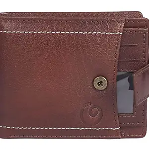 OOF Leather Formal Wallet for Men I Ultra Strong Stitching I 6 Credit Card Slots I Premium |Lightweight I Coin Pocket I Smart Brown I Hook Type I Qty 1
