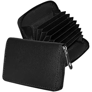 GREEN DRAGONFLY PU Leaher Card Holder for Men/Card Holder for Women,Credit Card Holder Wallet for Men(NMB/202306717-Black)