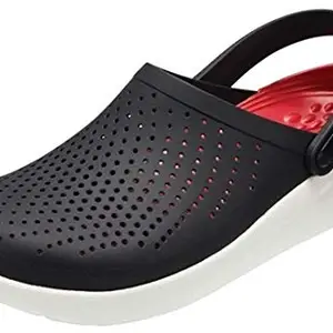 Zerol Clogs for Men || Waterproof Casual Clogs || Sandals for Mens | Slippers || Flip Flops for Men|| clog02 blackred9 UK/India (43 EU)