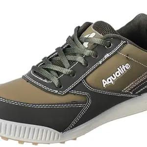 Aqualite Men ATR-02 Shoes, Olive/Beige, 8 UK/India