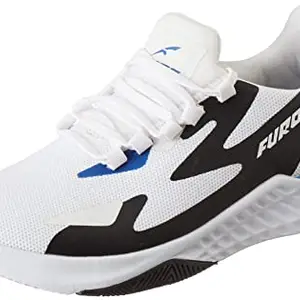FURO White/Blue Low Ankle Running Sports Shoes for Men (O-5033 157, 07)