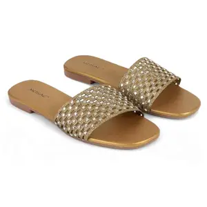 MOSAC Slippers for Women Stylish Flat | Lightweight Comfortable Slip-On Sandals for Women