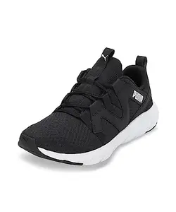 Puma Unisex-Adult Softride Flex Vital Black-White Running Shoe - 10 UK (37927101)