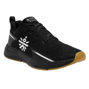 CULTSPORT Windblazer Men Running Shoes | Breathable | Lightweight | Enhanced Cushioning | Firm Grip | Sports Shoes for Men (CS702388UK11_Black_UK11)