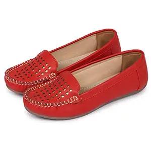 The WarShip Comfortable & Stylish Bellies for Women's and Girl's (Red)