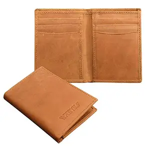 ABYS Genuine Leather Tan Wallet||Card Holder for Men (5136ABHJ)