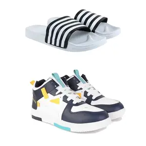 DRACKFOOT Men's Stylish Casual Shoes | Comfortable & Trendy Daily WearPremium Casual Shoes for MenGRT-SPO-(2-Combo)-3026-1074-8 Multicolor