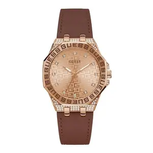 Guess Analogue Rose Gold Dial Women's Watch-GW0547L2