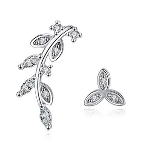 STYLISH TEENS dc jewels Pretty Asymmetrical Leafy Earring For Women & Girls