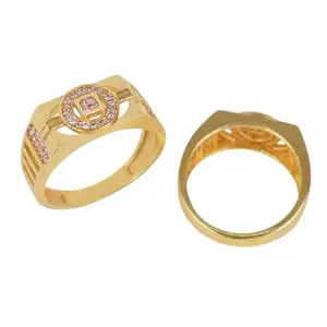 Stylish Men's Designer Ring Diamond Gold Ring For Men Ring/Gold Ring||JEWELRYRING-323-18