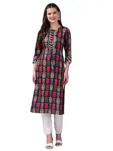 Women's Floral Print Dress, Rayon Long Sleeve, V-Neck, Fit and Flare Style, Midi Length