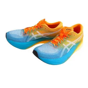 ASICS Unisex METASPEED Edge+ Island Blue/Orange Pop Running Shoes - 5 UK (1013A116.400)