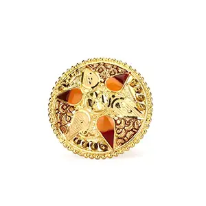 GENTEM Rings for Women and Girls Gold Plated Finger Rings Gift for Girls and Women Anniversary Gift for Wife (VG-106)