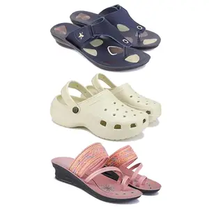 Women's Comfortable Sandal,Casual Lightweight Sandal for Everyday Wear | TBS-(3-COMBO)-1973-OO8-1950-8-EURO-39