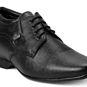 YUVRATO BAXI Men's 3 Inch Hidden Height Increasing, Synthetic Material Black Casual Formal Derby Shoes.- 8 UK